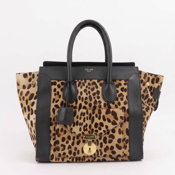 Céline Leopard Calf Hair Luggage Tote - Phoebe Philo Era