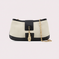Gucci Tiger Head Suede Shoulder Bag