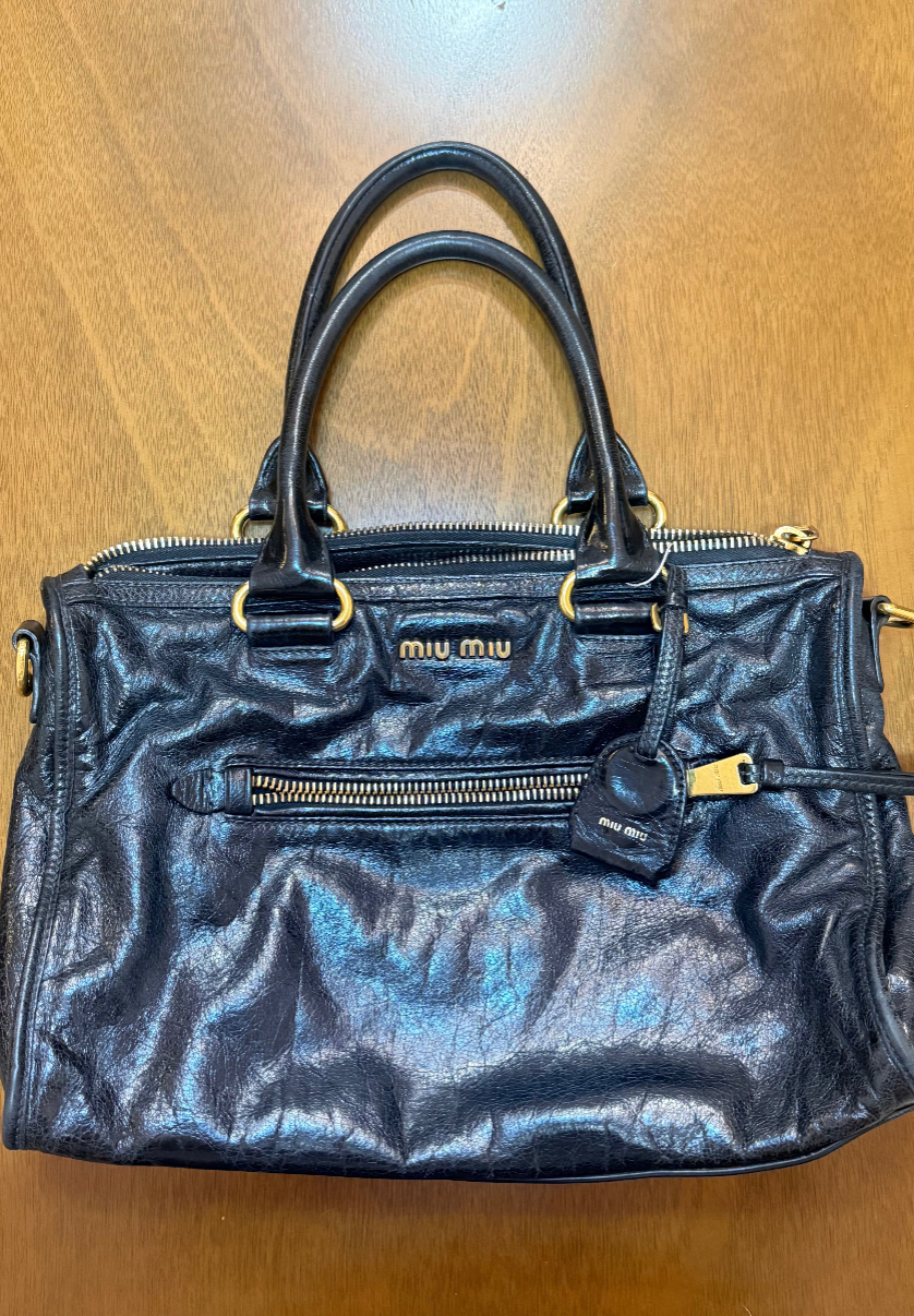 Miu Miu Black Vitello Bag