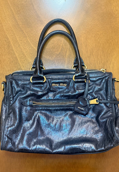 Miu Miu Black Vitello Bag