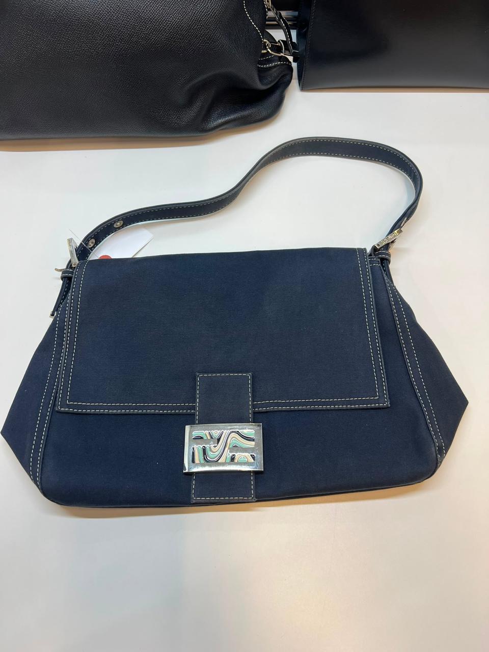 Fendi Used Canvas Shoulder Bag