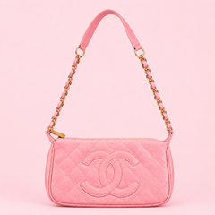 Chanel Pink Caviar CC Shoulder Bag