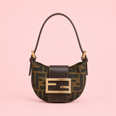 Fendi Zucca Print Mini Croissant