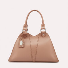 Fendi Selleria Leather Shoulder Bag in Blush