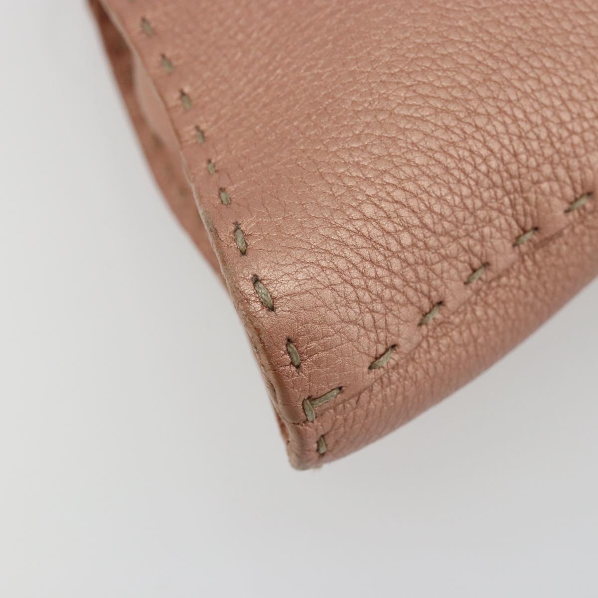 Fendi Selleria Leather Shoulder Bag in Blush