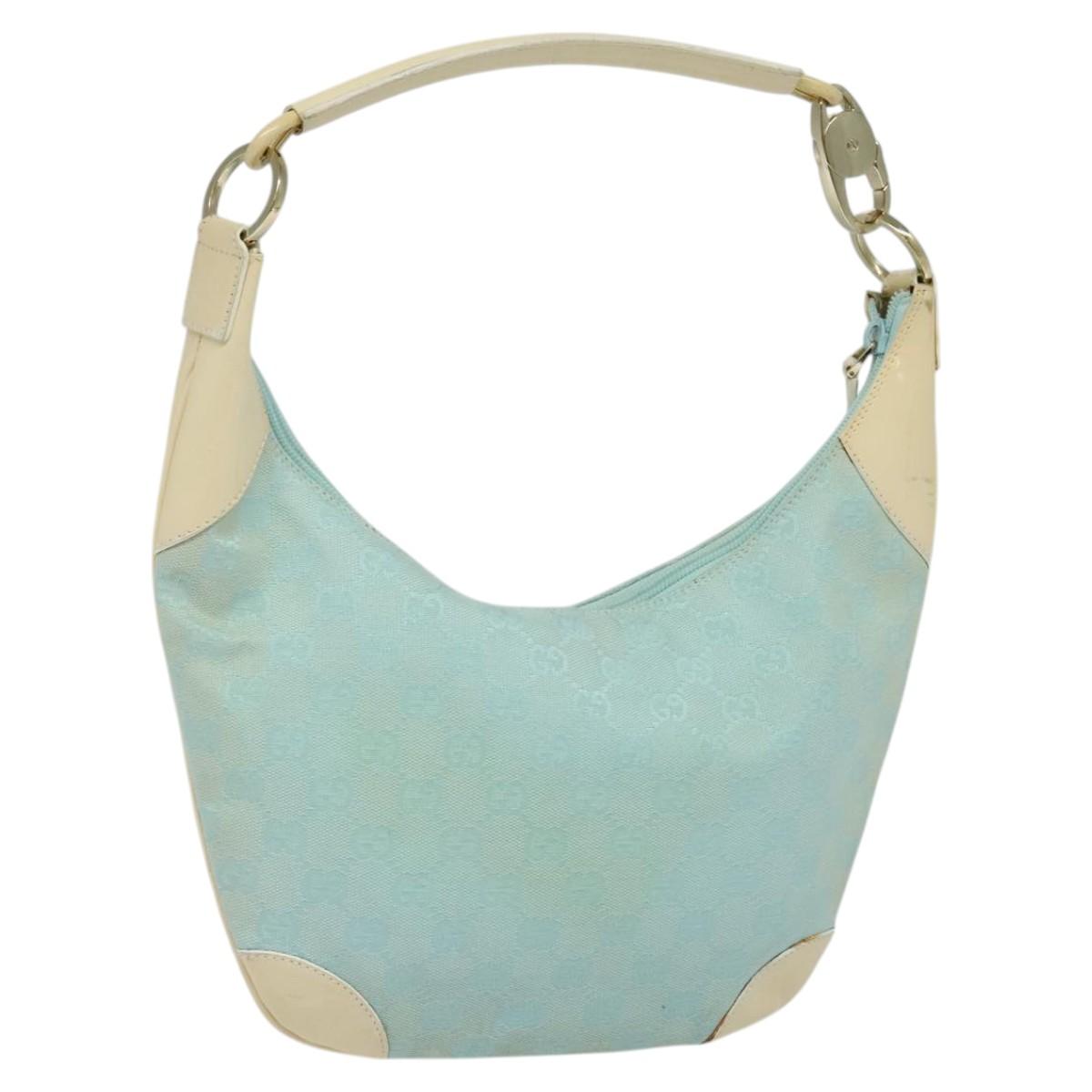Gucci GG Canvas Hand Bag Baby Blue
