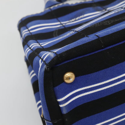 Prada Canapa Blue Canvas Handbag