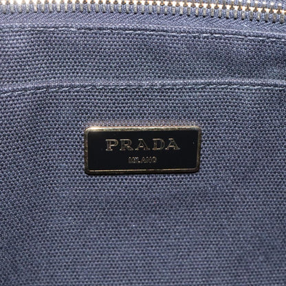 Prada Canapa Blue Canvas Handbag
