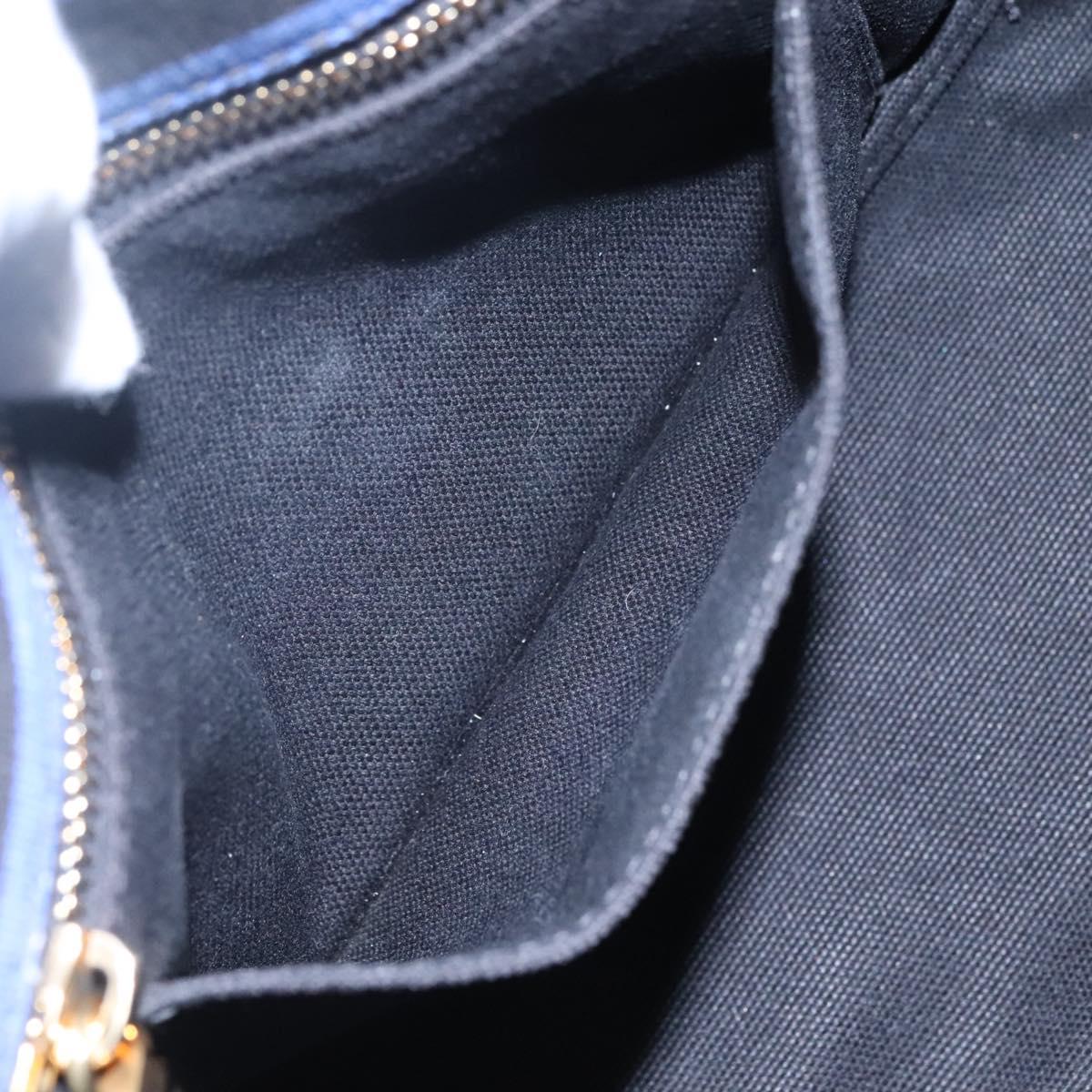 Prada Canapa Blue Canvas Handbag