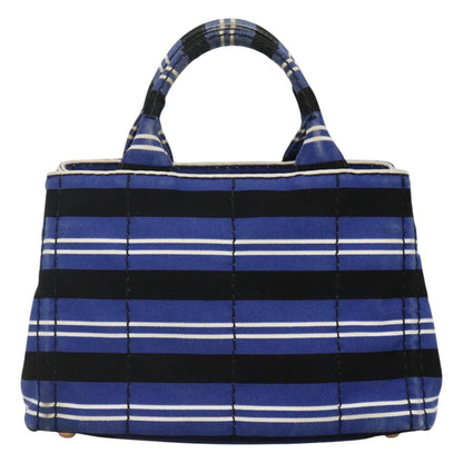 Prada Canapa Blue Canvas Handbag