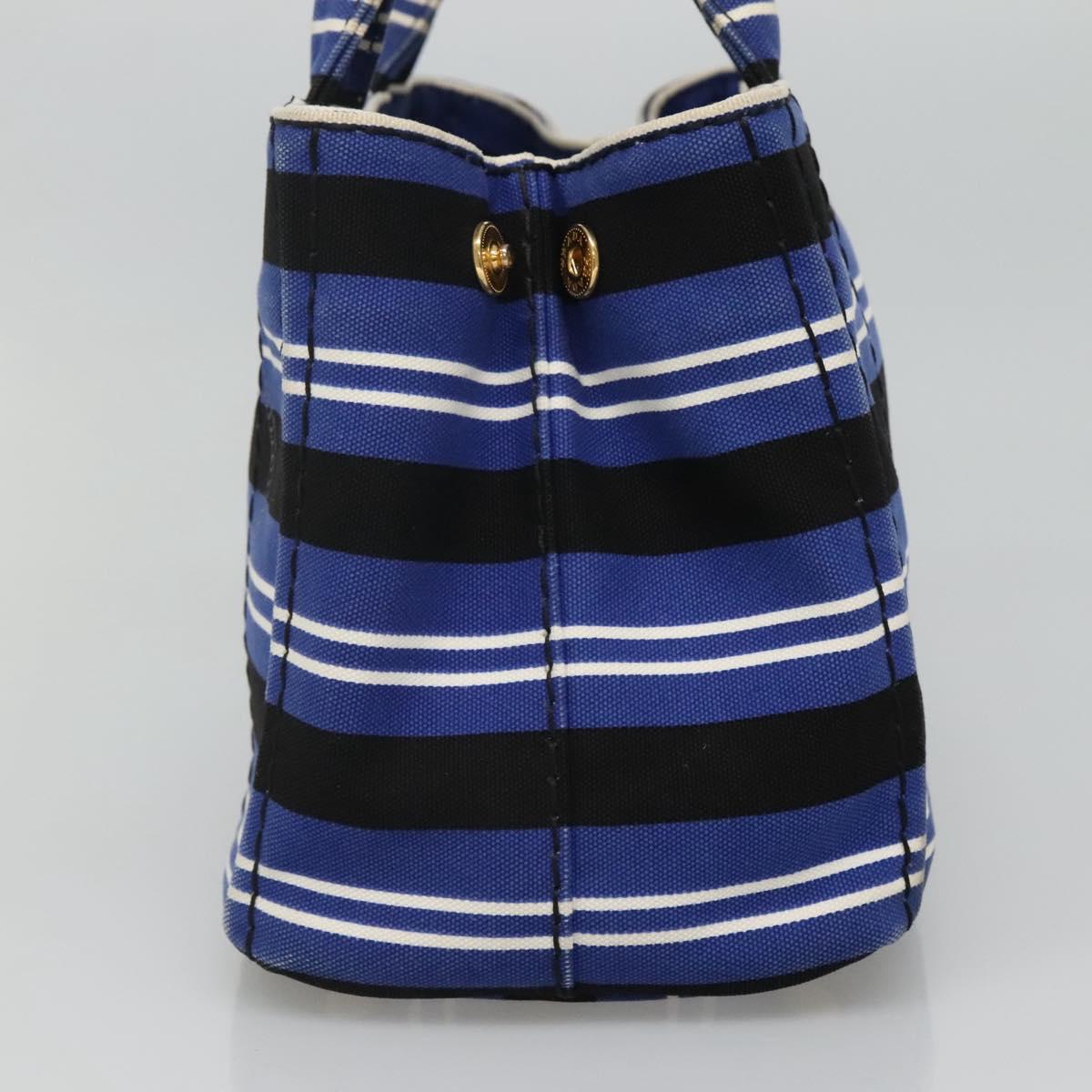 Prada Canapa Blue Canvas Handbag