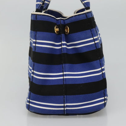 Prada Canapa Blue Canvas Handbag