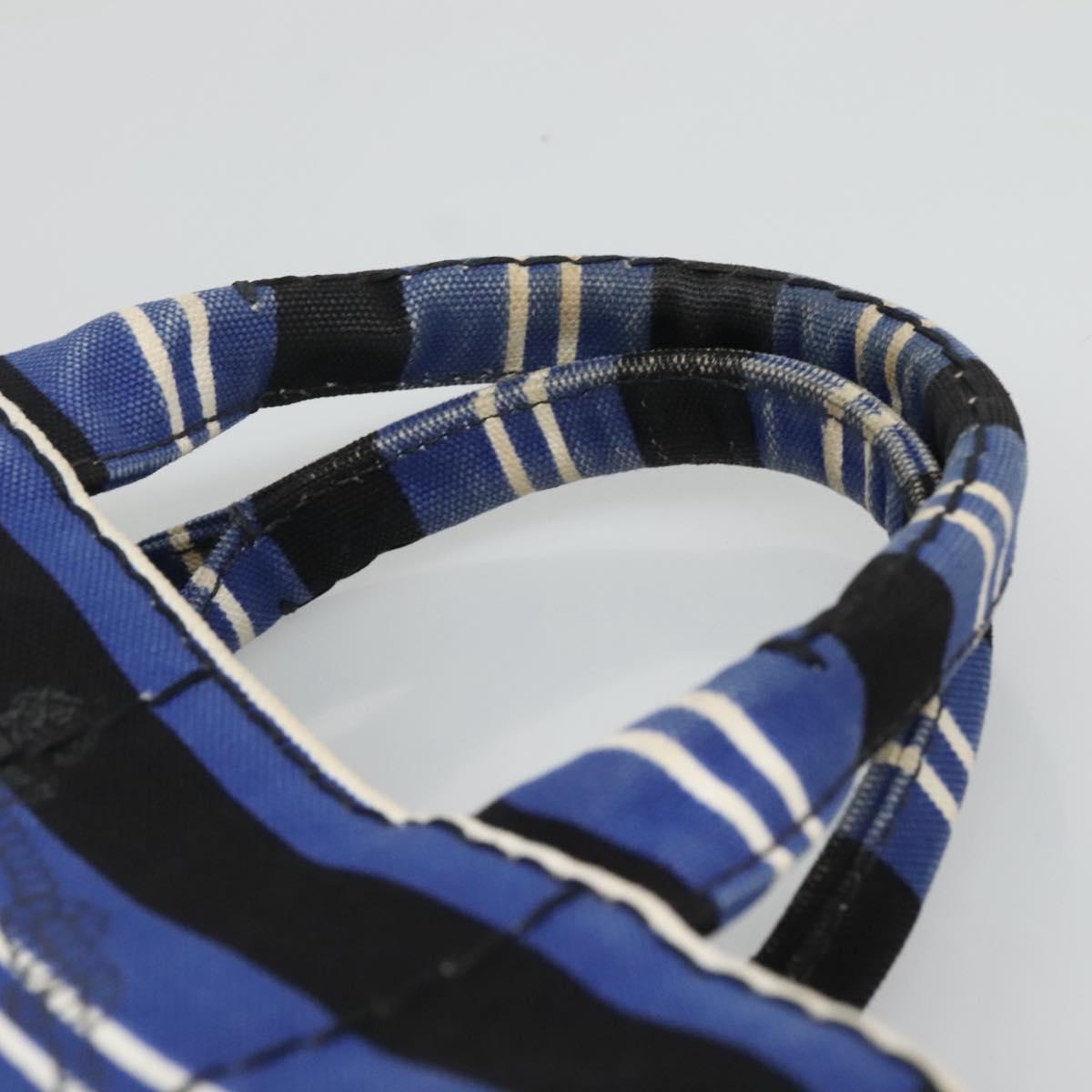 Prada Canapa Blue Canvas Handbag