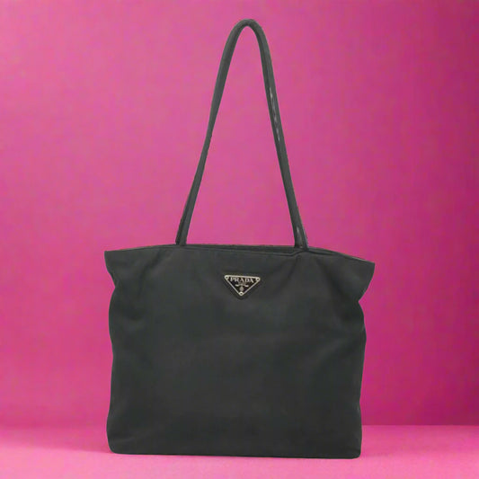 Prada Tote Bag Nylon Black