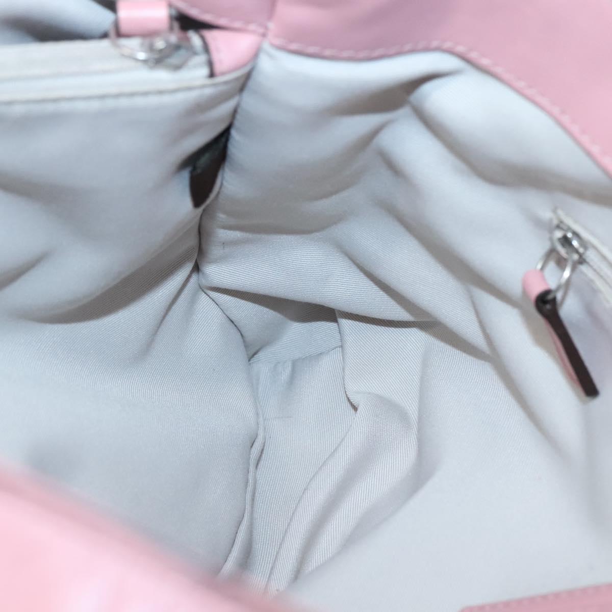 Coach Hand Bag Leather Pink