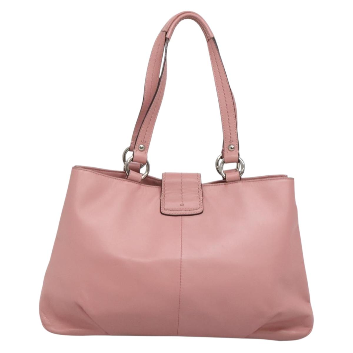 Coach Hand Bag Leather Pink – Seven Moods
