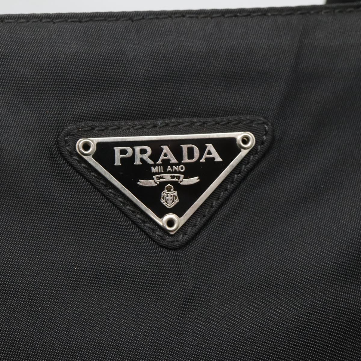 Prada Hand Bag Nylon Black