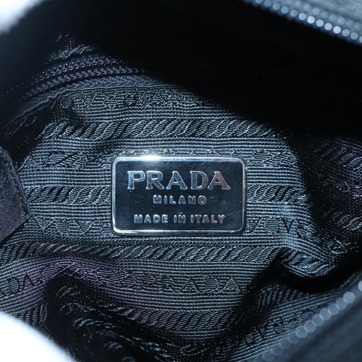 Prada Hand Bag Nylon Black