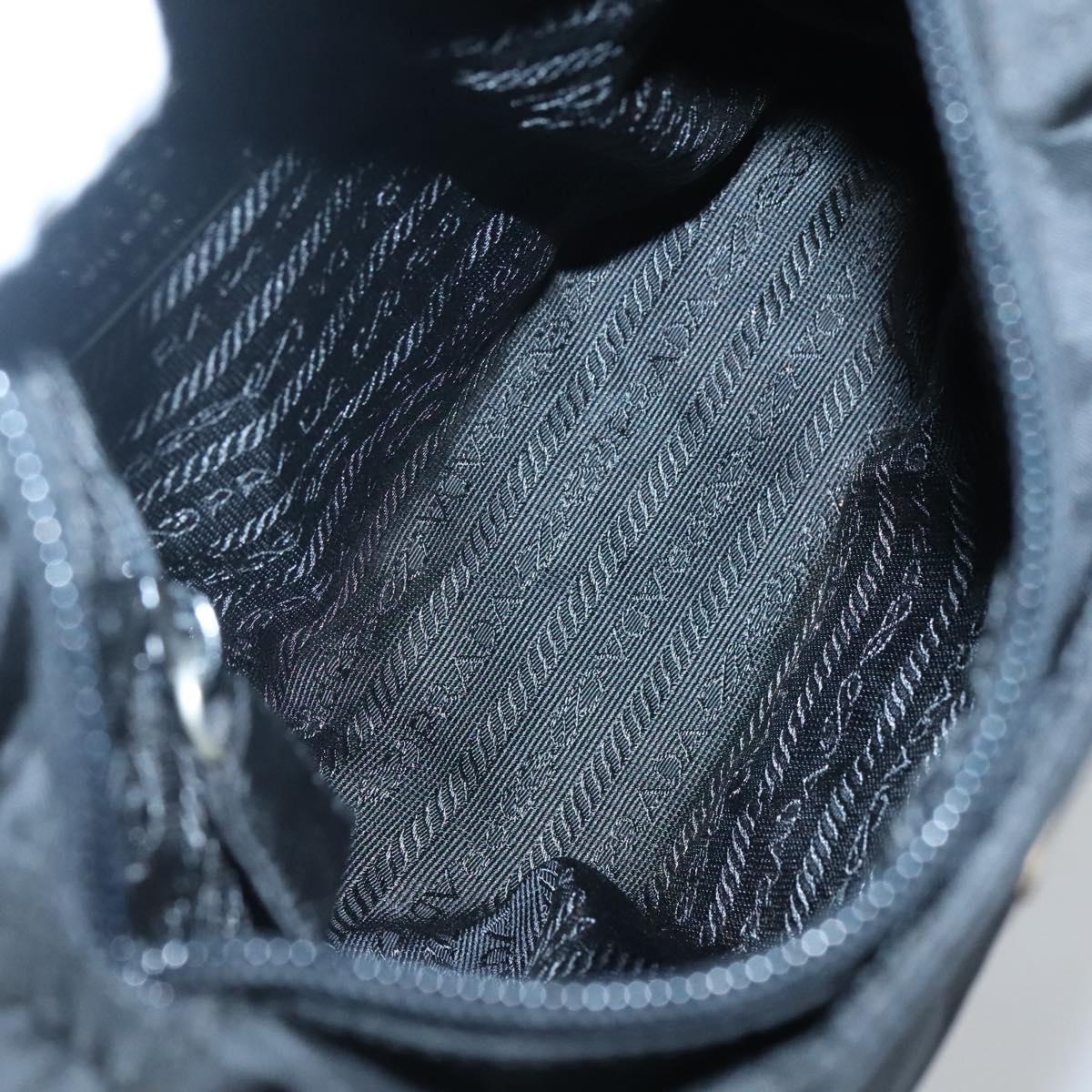 Prada Hand Bag Nylon Black