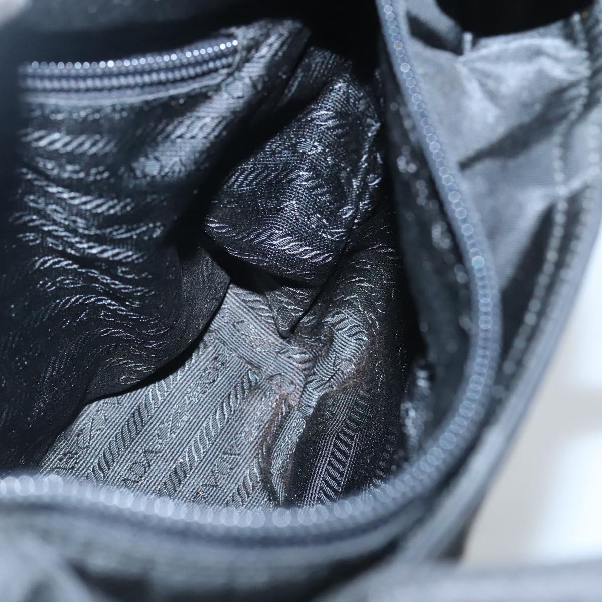 Prada Hand Bag Nylon Black