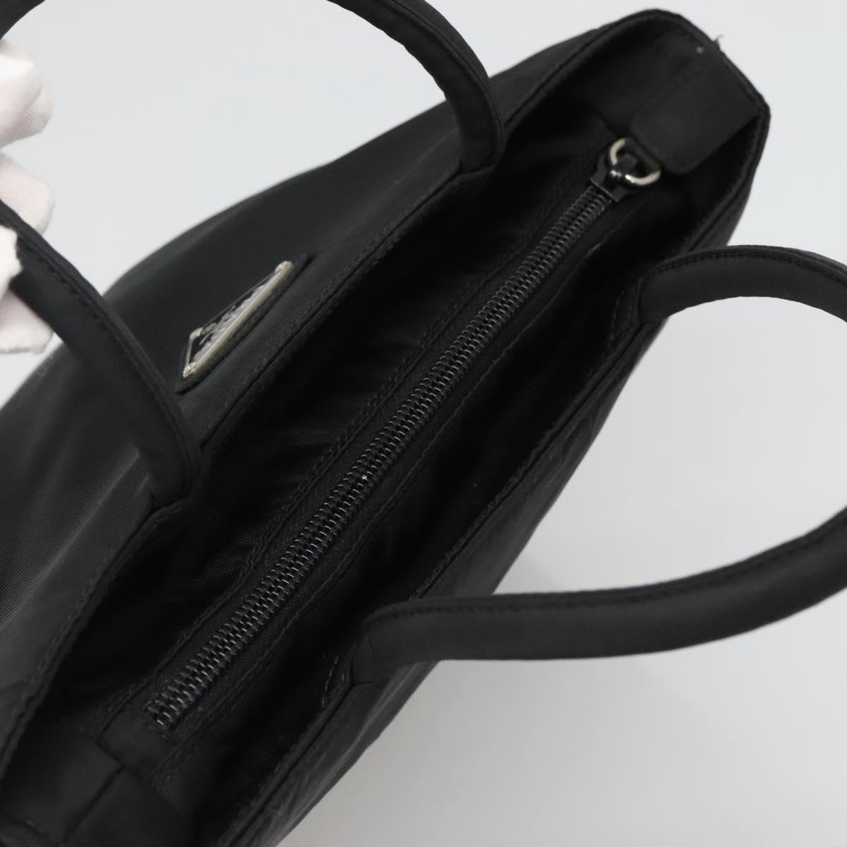 Prada Hand Bag Nylon Black