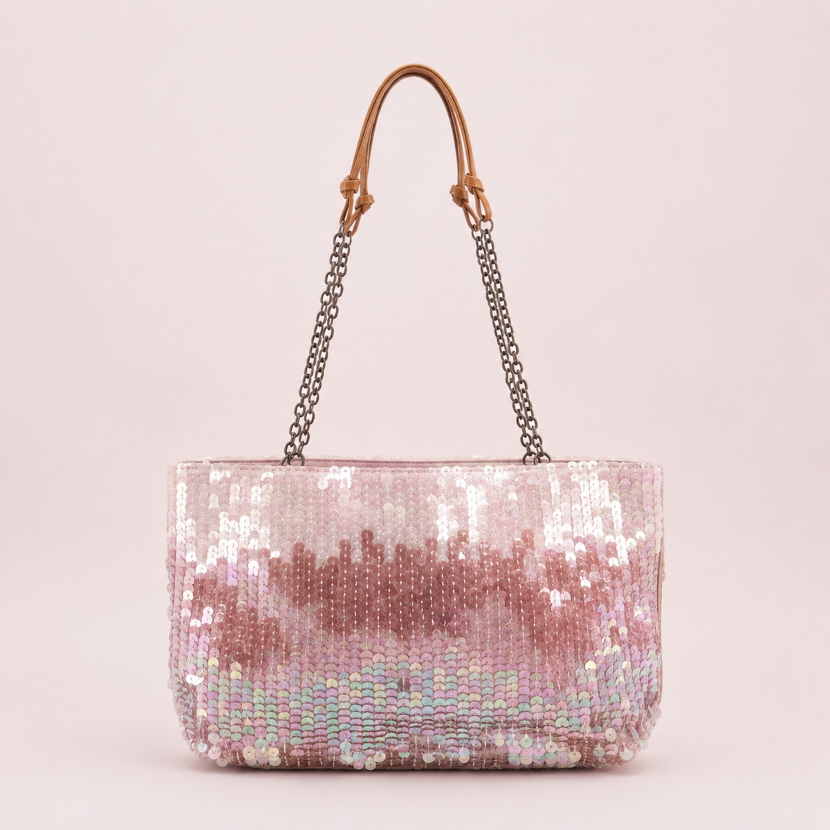Prada Pink Iridescent Sequin Shoulder Bag