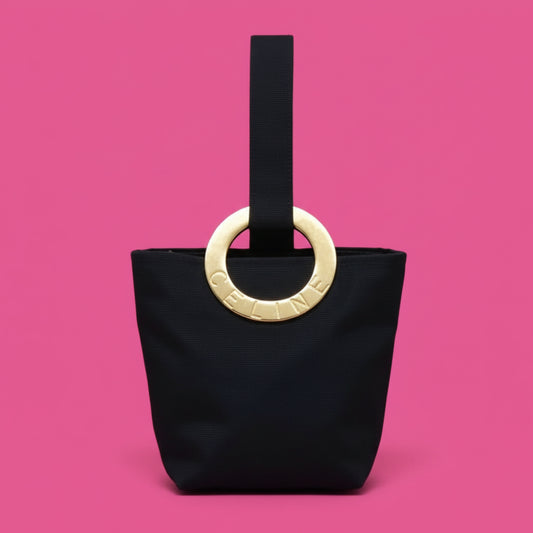 Celine Pouch Nylon Dark Blue