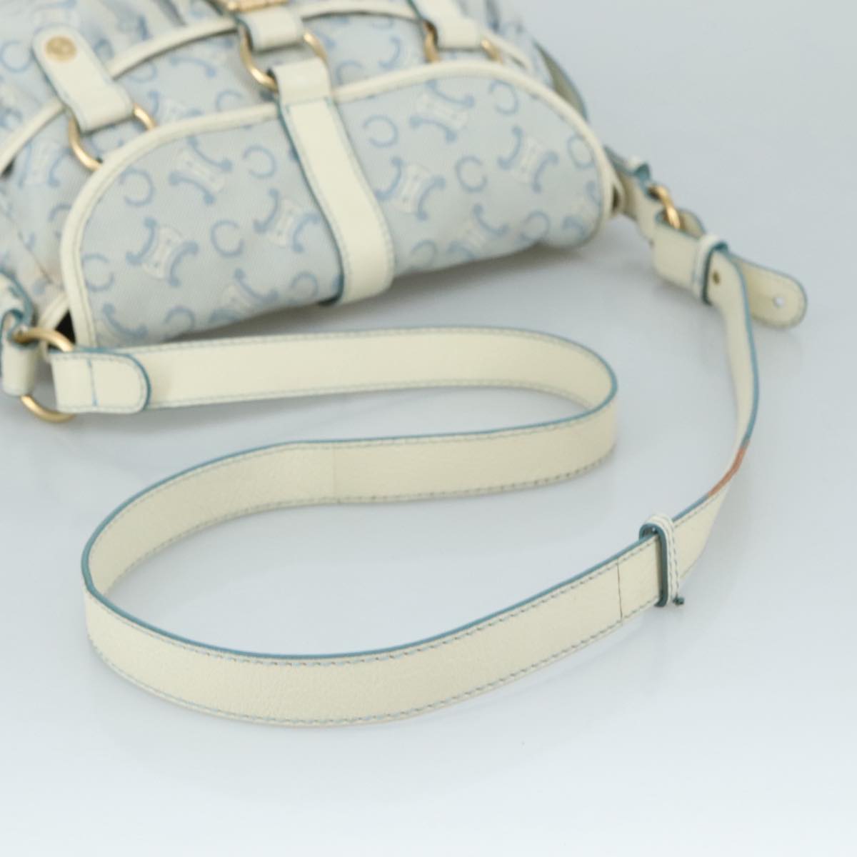 Celine Macadam Canvas Light Blue
