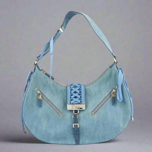 Christian Dior Vintage Denim Admit It Bag