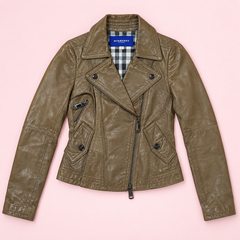 Burberry London Leather Biker Jacket