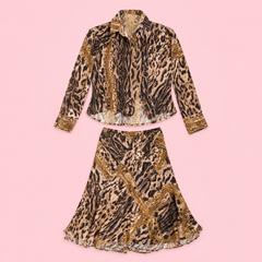 Roberto Cavalli Cheetah Silk Set