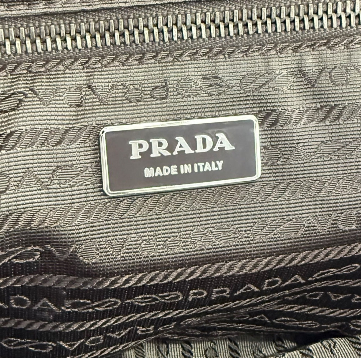 Prada Dark Brown Textured Suede Frame Handbag