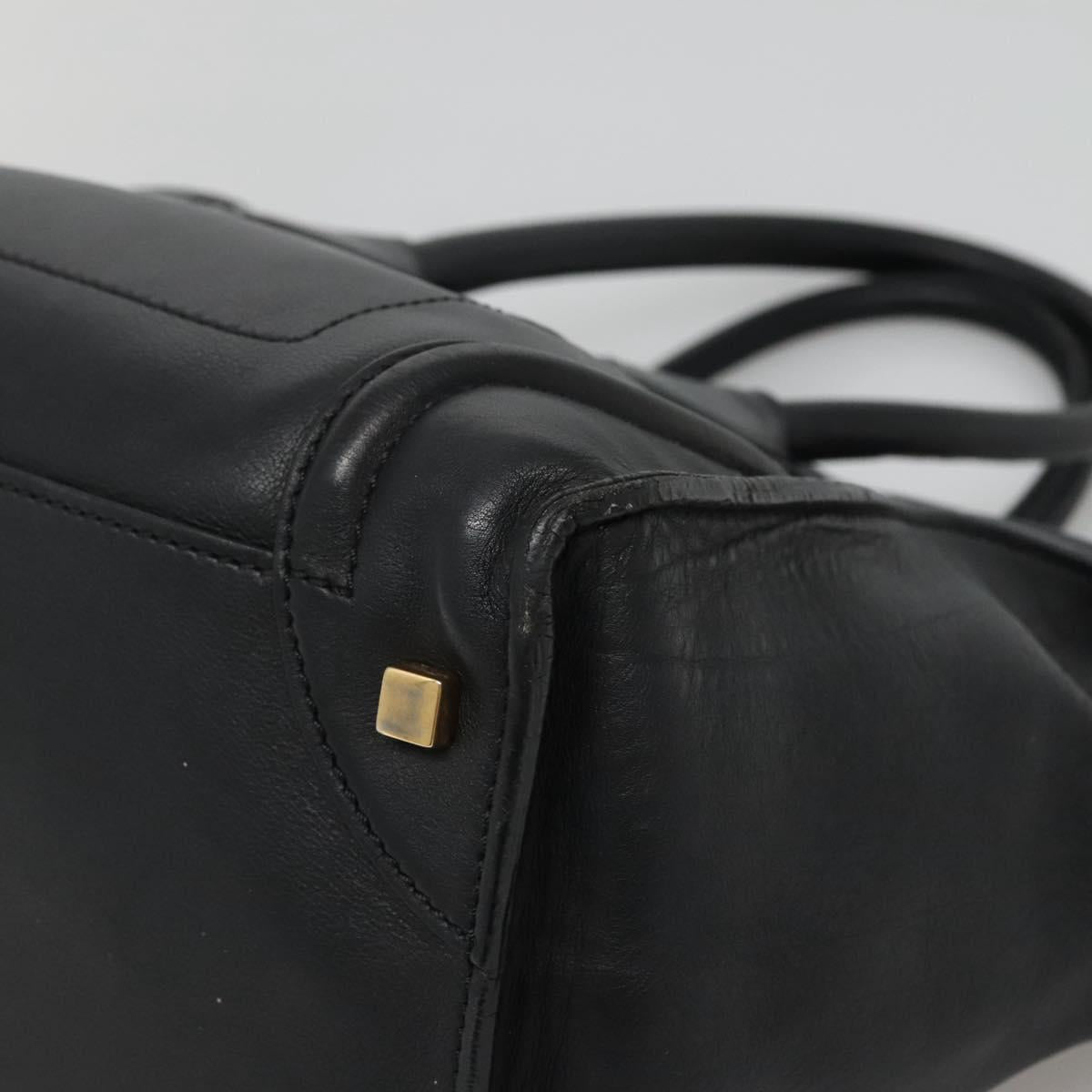 Celine Luggage Mini Shopper Leather Black