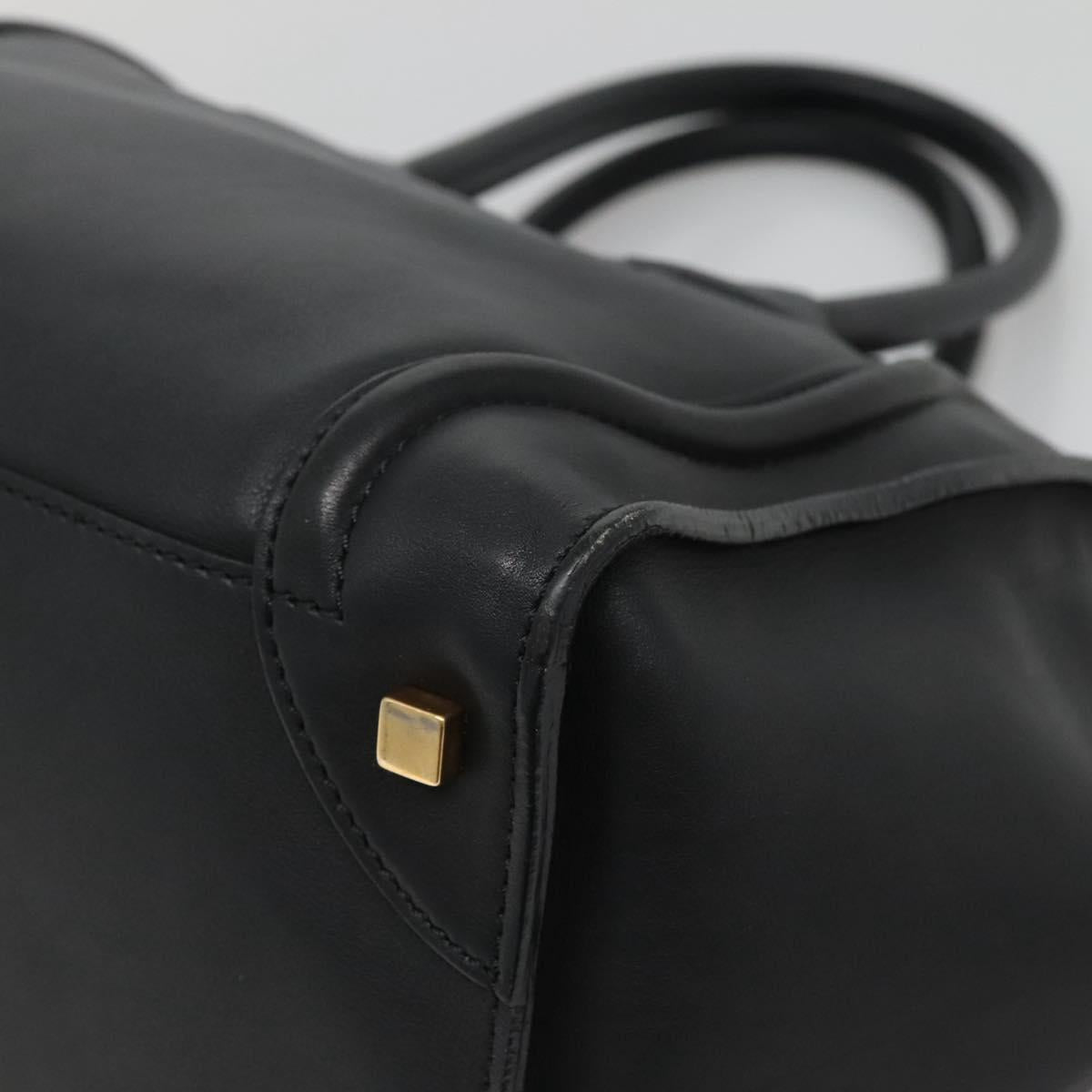 Celine Luggage Mini Shopper Leather Black