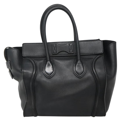 Celine Luggage Mini Shopper Leather Black