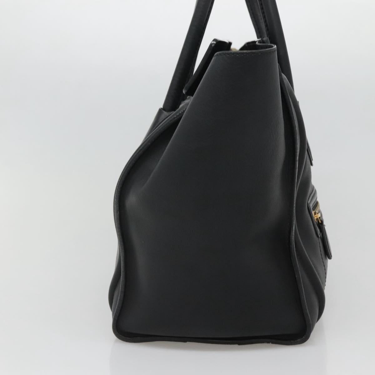 Celine Luggage Mini Shopper Leather Black