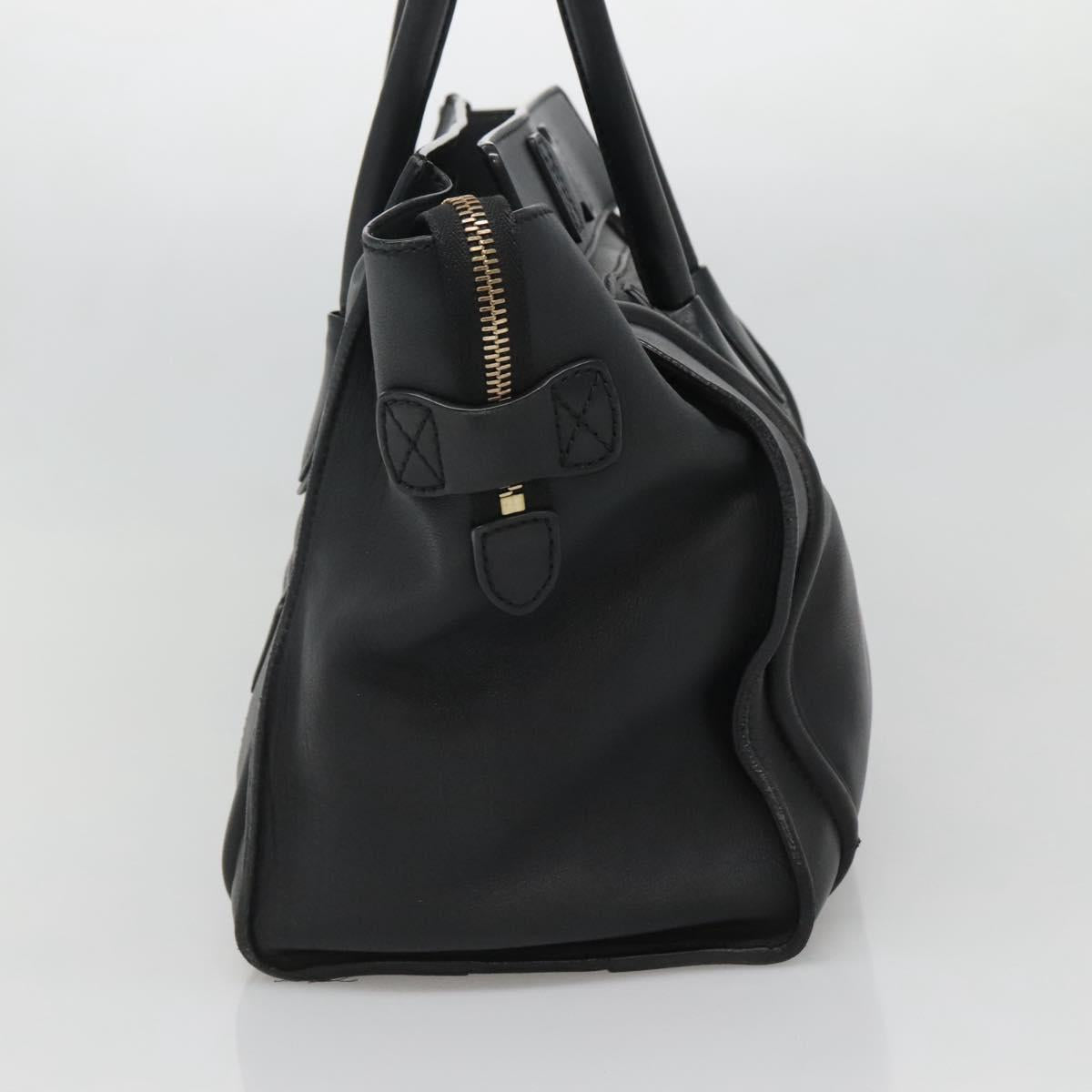 Celine Luggage Mini Shopper Leather Black