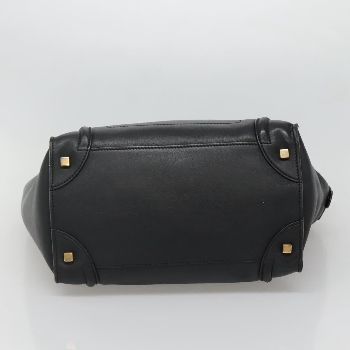 Celine Luggage Mini Shopper Leather Black