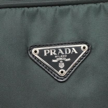 Prada Nylon Khaki Silver