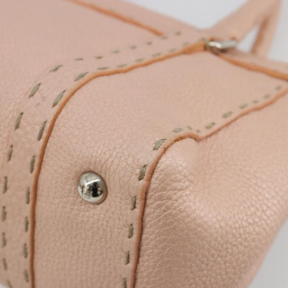 Fendi Selleria Pink Leather Hand Bag