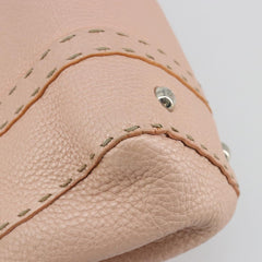 Fendi Selleria Pink Leather Hand Bag