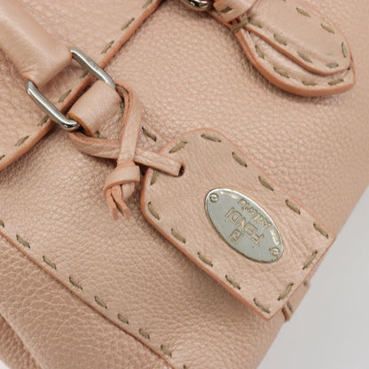 Fendi Selleria Pink Leather Hand Bag