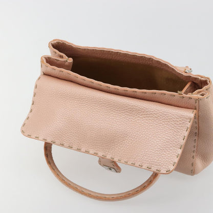Fendi Selleria Pink Leather Hand Bag