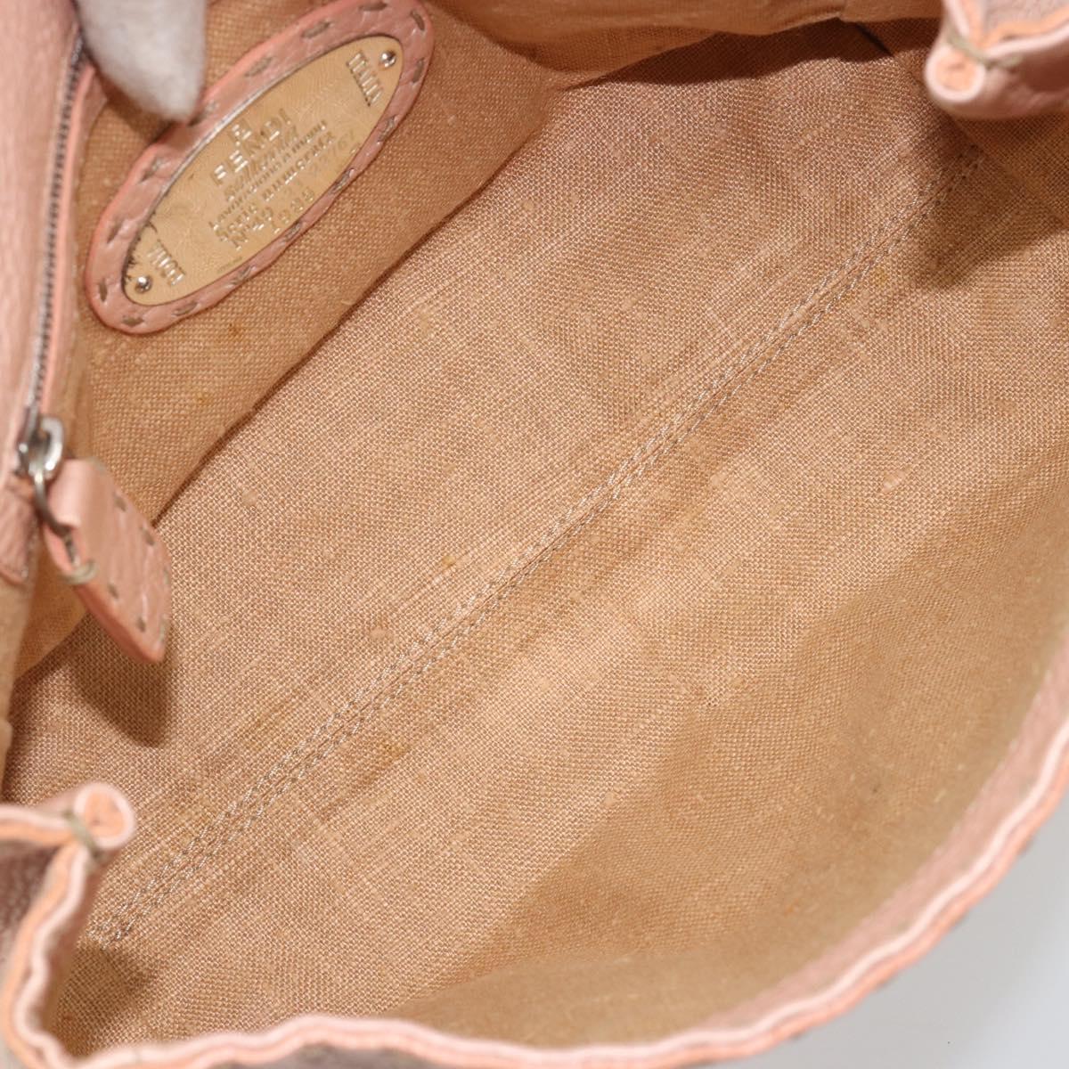 Fendi Selleria Pink Leather Hand Bag