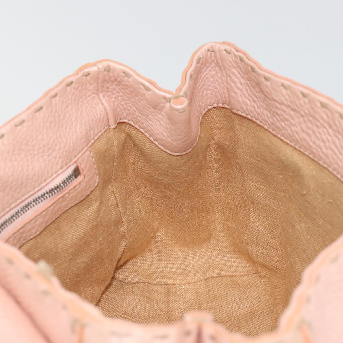 Fendi Selleria Pink Leather Hand Bag