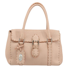 Fendi Selleria Pink Leather Hand Bag