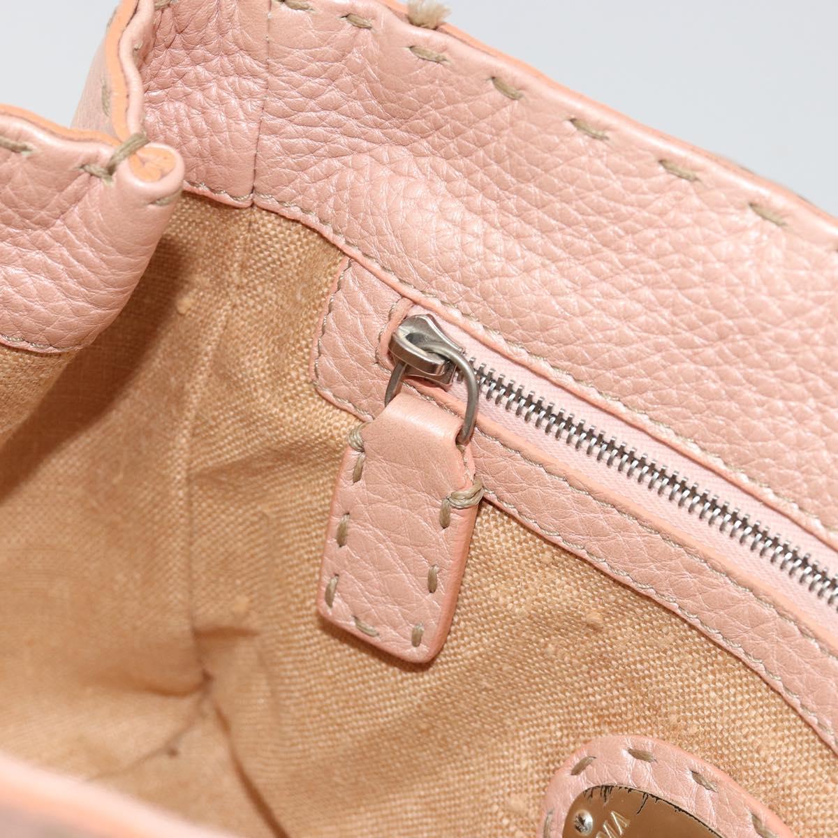 Fendi Selleria Pink Leather Hand Bag