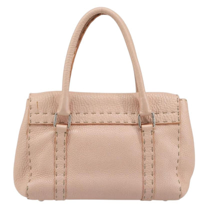 Fendi Selleria Pink Leather Hand Bag