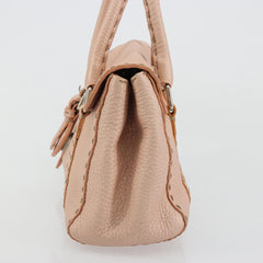 Fendi Selleria Pink Leather Hand Bag