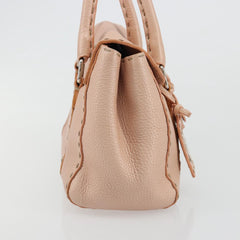 Fendi Selleria Pink Leather Hand Bag